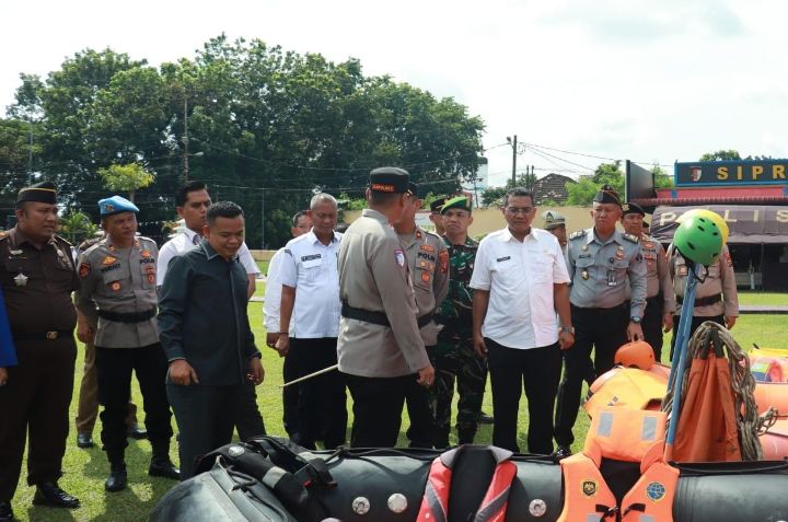 Lapas Rantauprapat Hadiri Apel Kesiapsiagaan Tanggap Darurat Bencana di Polres Labuhanbatu