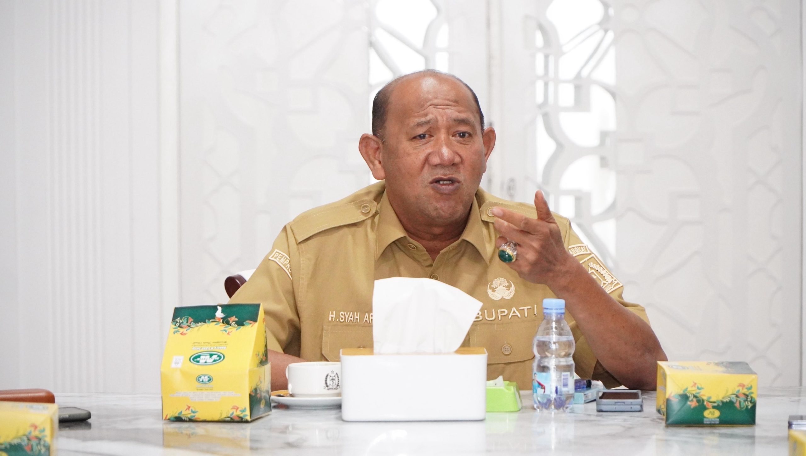 Syah Afandin Sambut Audiensi KNPI Langkat, Tekankan Musda Tanpa Dualisme