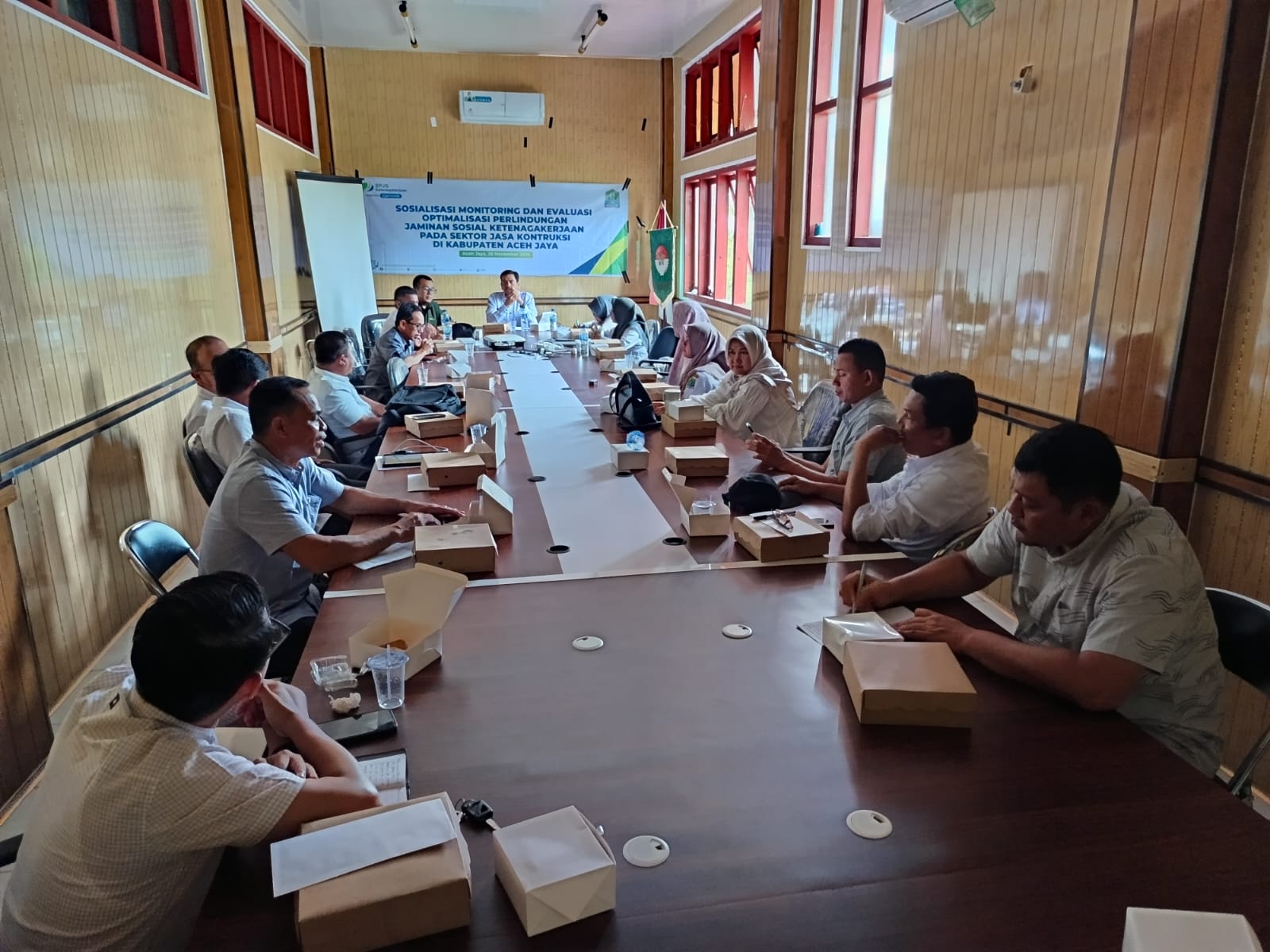 BPJS Ketenagakerjaan Gelar Sosialisasi dan Monitoring Perlindungan Pekerja Konstruksi di Aceh Jaya