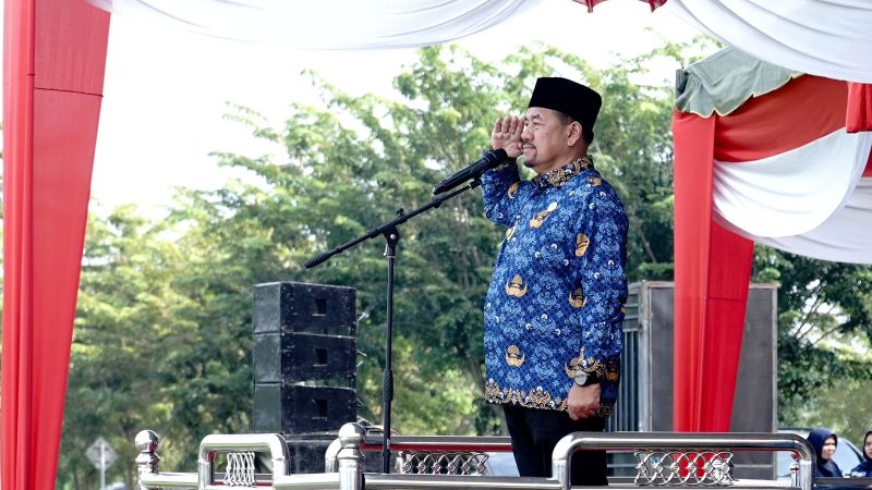 Upacara Hut Korpri, Bupati Baharuddin Siagian Tekankan Kedisiplinan, Berpikir Cerdas, dan Kerja Ikhlas