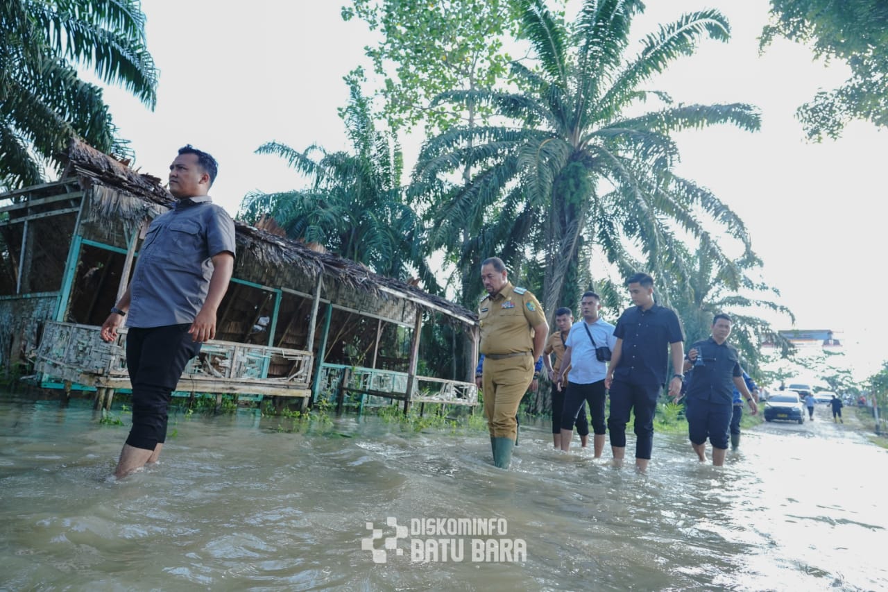 Pastikan Penanganan Banjir yang Tepat, Bupati Baharuddin Siagian Tinjau Lokasi Banjir di Desa Sido Mulyo dan Tanjung Mulia