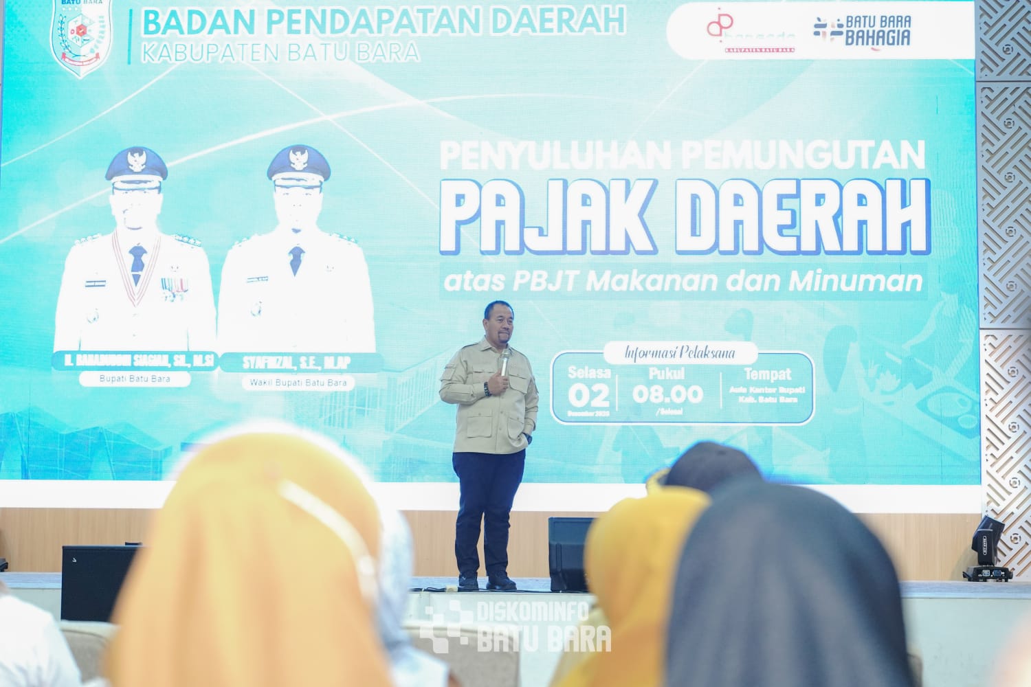 Bupati Baharuddin Siagian Hadiri Penyuluhan Pemungutan Pajak Barang dan Jasa Tertentu, Pengelolaan Pajak Harus Tepat!
