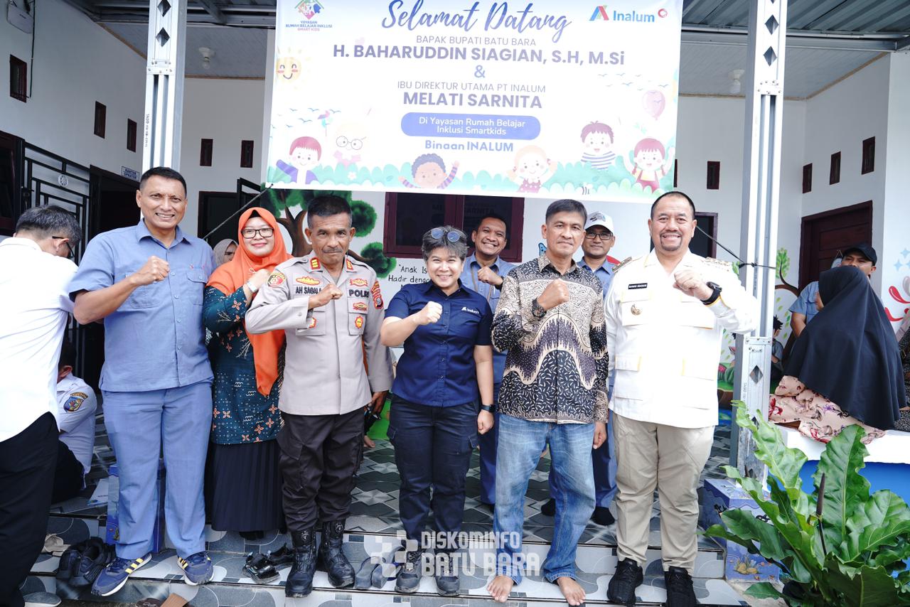 Dirut PT Inalum Bersama Bupati Baharuddin Siagian Kunjungi Yayasan Rumah Belajar Inklusi Smart Kids