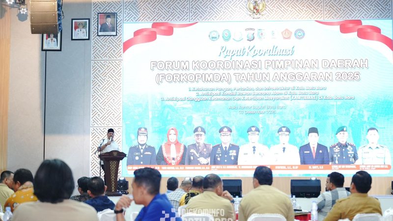 Rakor Forkopimda Batu Bara, Bupati Baharuddin Siagian Paparkan Sejumlah Isu Strategis