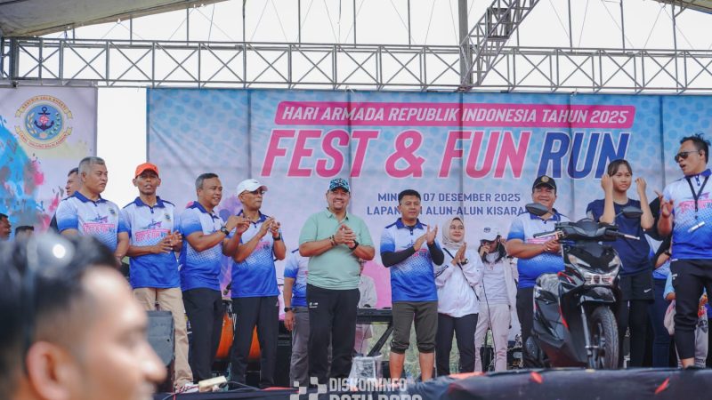 Hari Armada RI 2025, Bupati Baharuddin Siagian Hadiri Fest dan Fun Run 3K & 5K Lanal Tanjung Balai Asahan