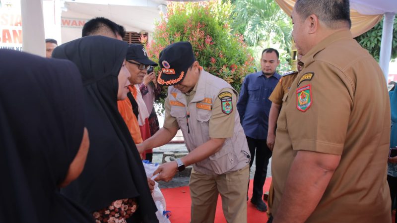 Pemkab Asahan Salurkan Bantuan Pangan untuk Warga Terdampak Banjir