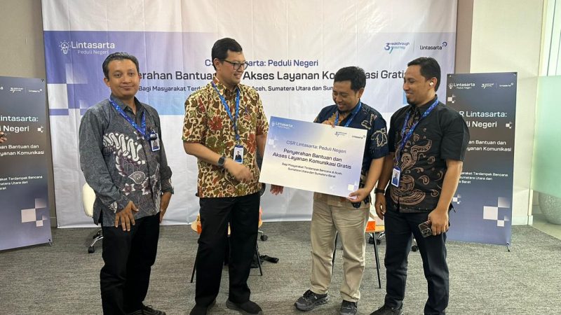 Lintasarta Salurkan Dukungan Digital dan Bantuan Kemanusiaan ke Wilayah Terdampak Bencana di Sumatera