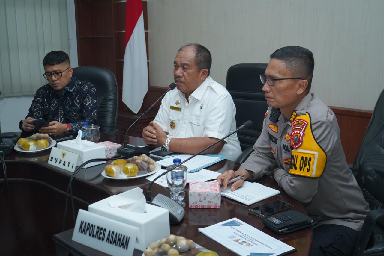 Bupati Asahan Pimpin Rapat Koordinasi Lintas Sektoral Jelang Nataru dan Operasi Lilin