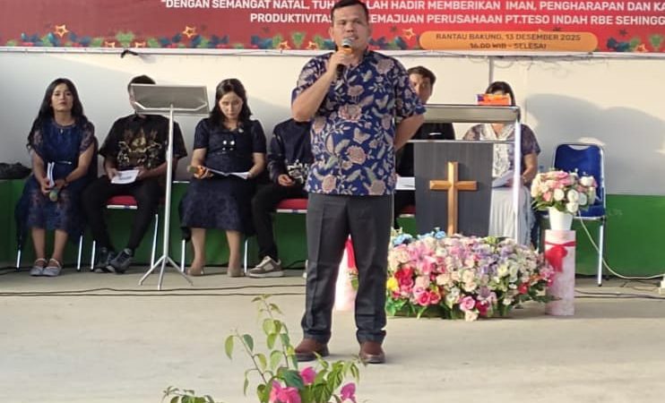 Perdana di Kebun, Perayaan Natal Oikumene PT.Teso Indah Rantau Bakung Estate ( RBE ) Berjalan Hikmat