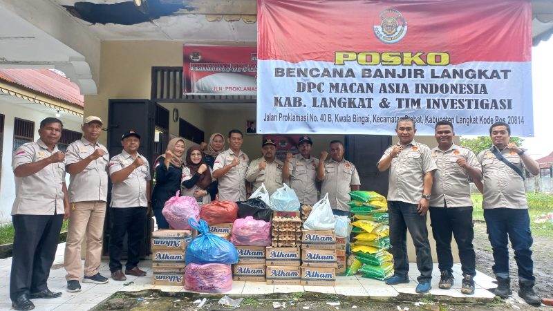 Berkat Dukungan Donatur, MAI Medan Serahkan Bantuan Banjir ke Langkat