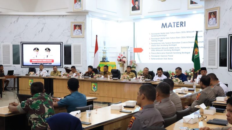 Menjelang Nataru, Bupati Sergai Tekankan Pengamanan Tiga Isu Krusial Diperketat