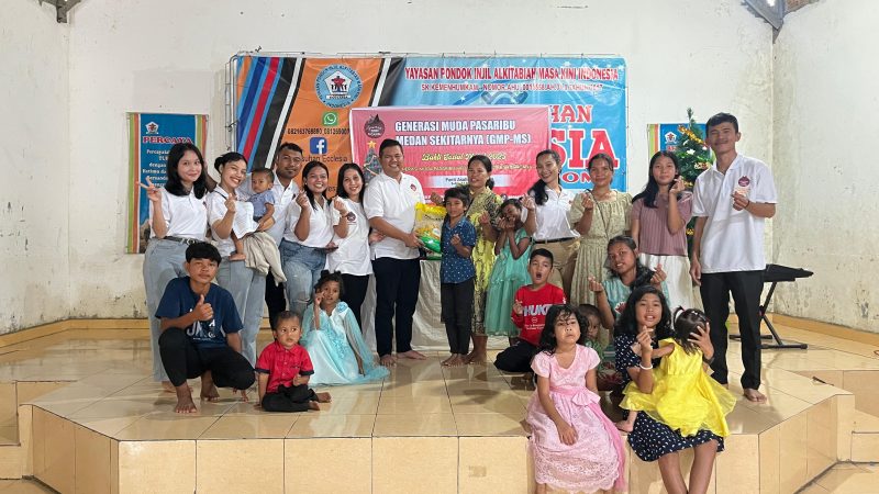 Peduli Korban Bencana, Generasi Muda Pasaribu Medan Berikan Bantuan ke Panti Asuhan Ecclesia
