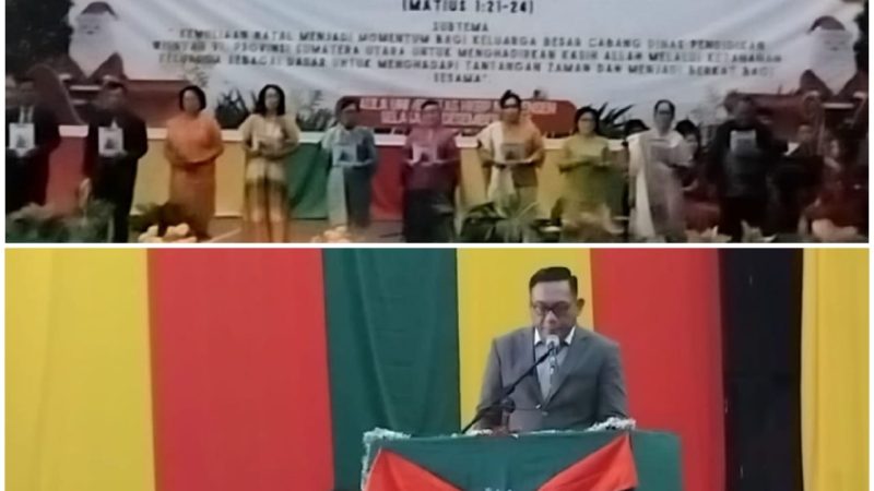 Perayaan Natal Keluarga Besar Cabang Dinas Pendidikan Wilayah VI Dinas Pendidikan Provinsi Sumatera Utara: “Allah Hadir Untuk Menyelamatkan Keluarga”