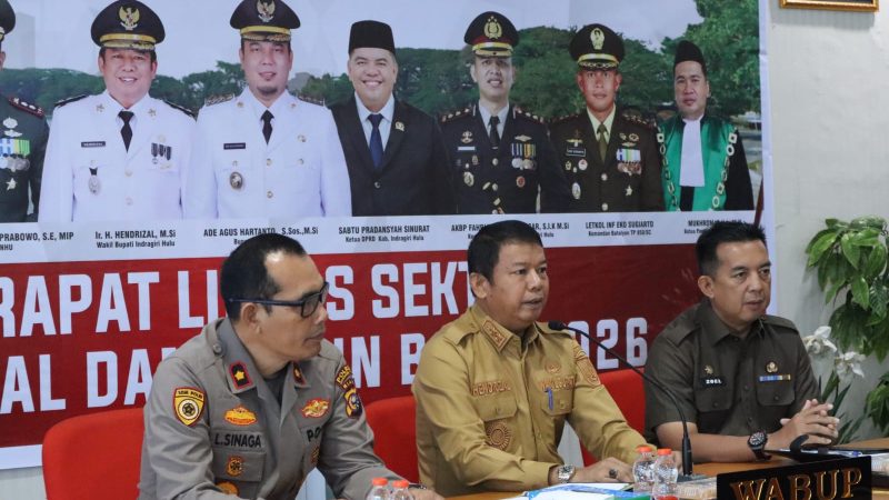Pemkab Inhu Bersama Polres Inhu Rakor Tetapkan Siapan Pengamanan  Pelayanan Perayaan Nataru 2025