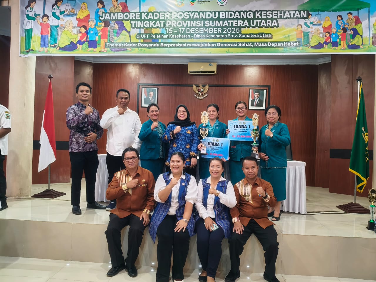 TP. PKK ‎Tapanuli Utara Raih Dua Juara Pertama pada Jambore Kader Posyandu Provinsi Sumatera Utara 2025 ‎