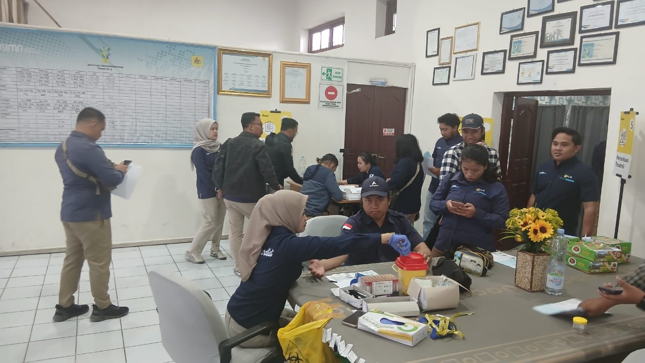 ULP PLN Siborong-borong Tuan Rumah Pemeriksaan MCU Seluruh Pegawai PLN di Sekitaran Danau Toba