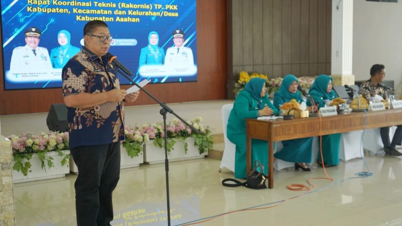 Rakornis TP PKK Kabupaten Asahan Perkuat Koordinasi dan Apresiasi Desa Berprestasi 2025