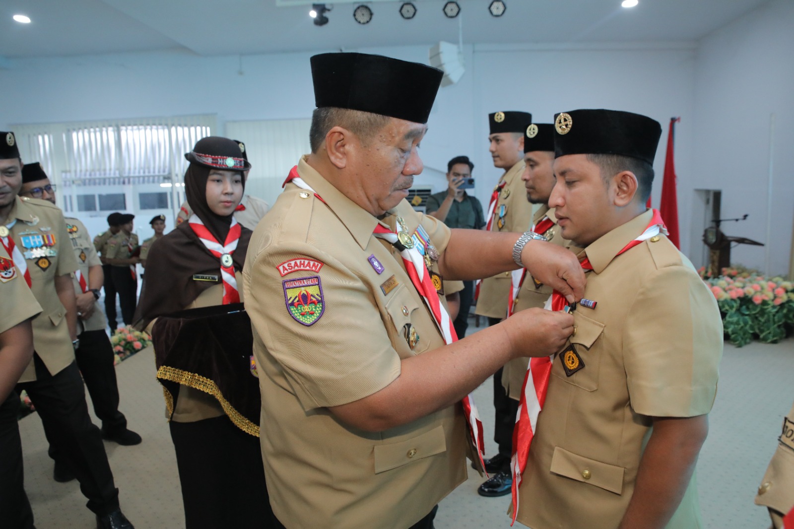 Bupati Asahan Dikukuhkan sebagai Ketua Mabicab Pramuka Asahan Masa Bakti 2024–2029