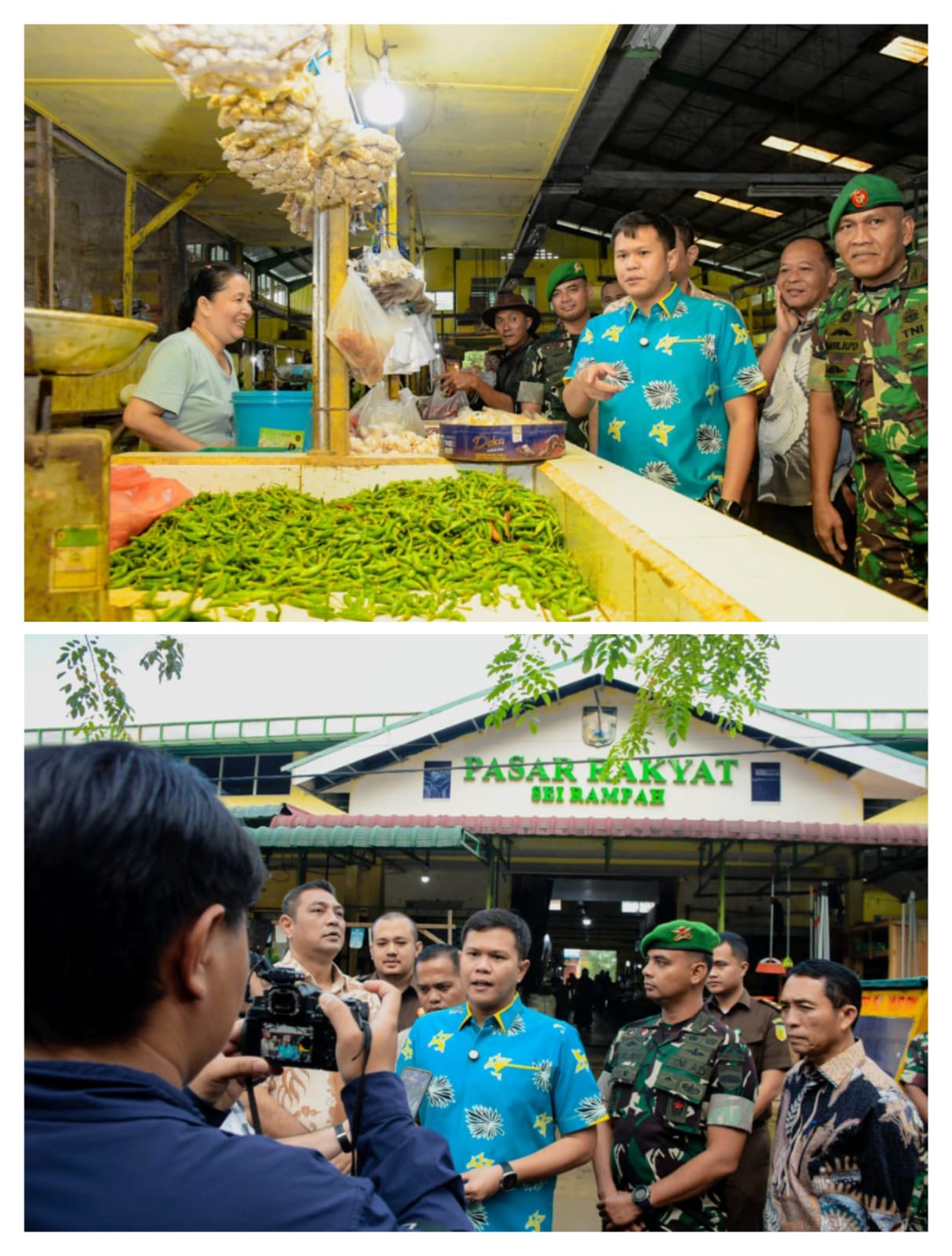 Jelang Nataru, Wabup Sergai Sidak Harga Sembako di Pasar Rakyat