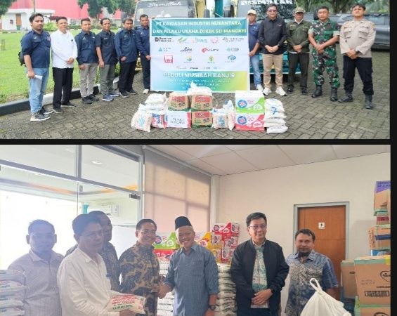 PT KINRA Bersama Para Pelaku Usaha di KEK Sei Mangkei Salurkan Bantuan CSR Kepada Korban Terdampak Bencana Alam Banjir dan Longsor di Tapanuli Selatan dan Aceh