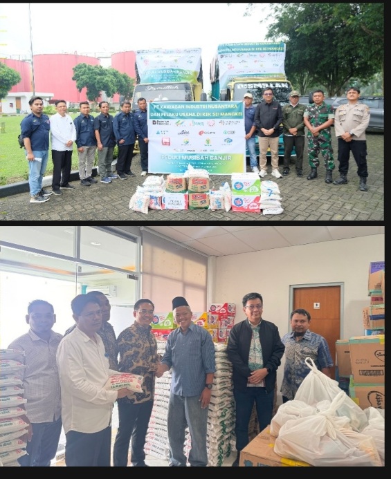 PT KINRA Bersama Para Pelaku Usaha di KEK Sei Mangkei Salurkan Bantuan CSR Kepada Korban Terdampak Bencana Alam Banjir dan Longsor di Tapanuli Selatan dan Aceh
