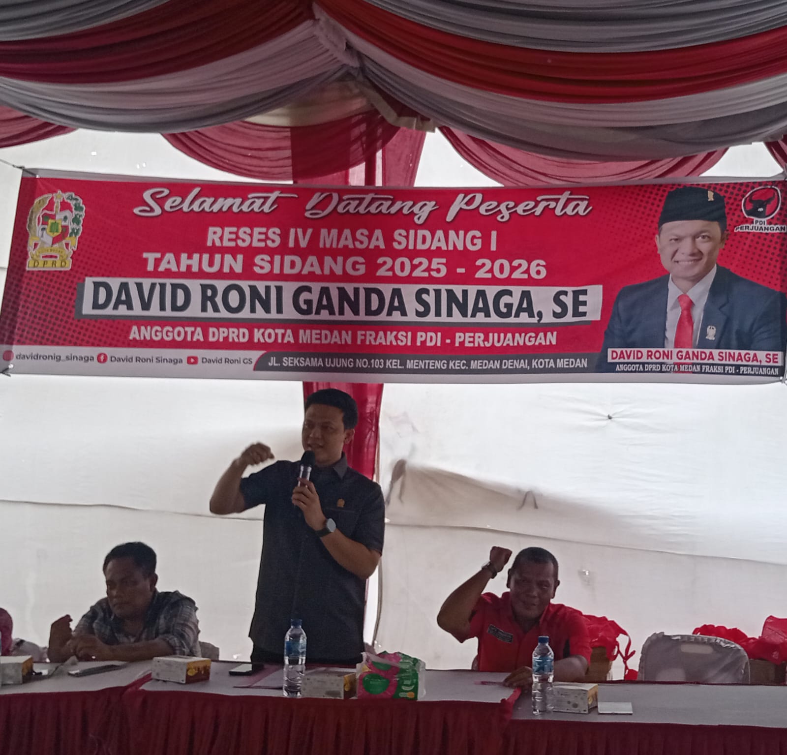 Jemput Aspirasi Melalui Reses IV, David Roni G Sinaga Terima Kekuhan Warga Terkait Keamanan dan Penataan Bantaran Sungai