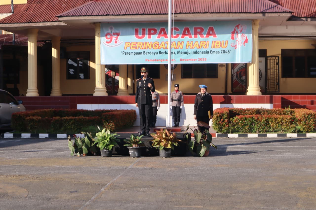 Kapolres Pematangsiantar Pimpin Upacara Peringatan ke-79 Hari Ibu Tahun 2025