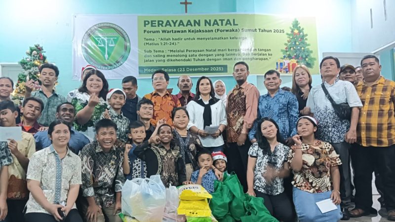 FORWAKA Sumut Rayakan Natal 2025 Bersama Anak Panti Asuhan, Kejati Sumut Dukung Perayaan Natal Forwaka Sumut ‎