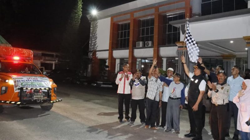 Sekda Inhu Lepas Tim Bantuan Bencana  Kemanusiaan 