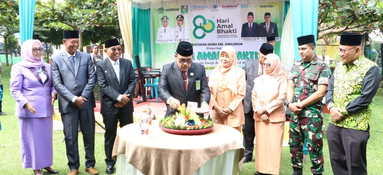 Hadiri Acara Resepsi Hari Amal Bakti Ke-80, Bupati Simalungun Harapkan Kemenag Tetap Menjadi Motor Kerukunan Umat Beragama