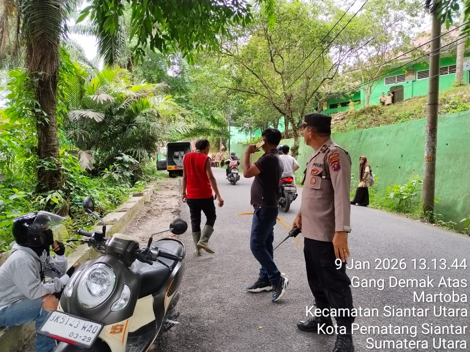 Pria Diduga ODGJ Lakukan Pelemparan Siswa MAN, Polsek Siantar Barat Respon Cepat Laporan Masyarakat