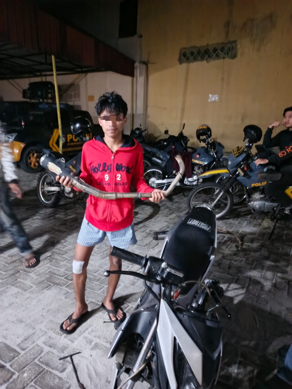 Timsus Dayok Mirah Pematangsiantar Laksanakan Patroli Hingga Subuh, 6 Unit Sepedamotor Knalot Brong Diamankan