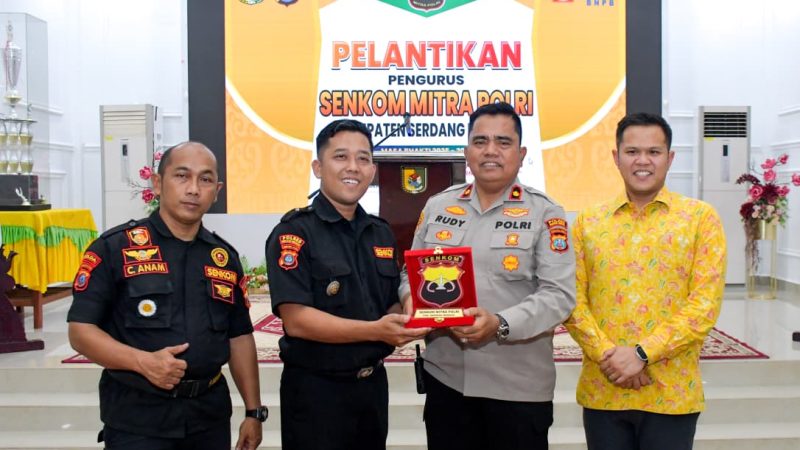 Senkom Mitra Polri Sergai Dilantik, Wakapolres: Mari Bersinergi Jaga Keamanan dan Kondusifitas