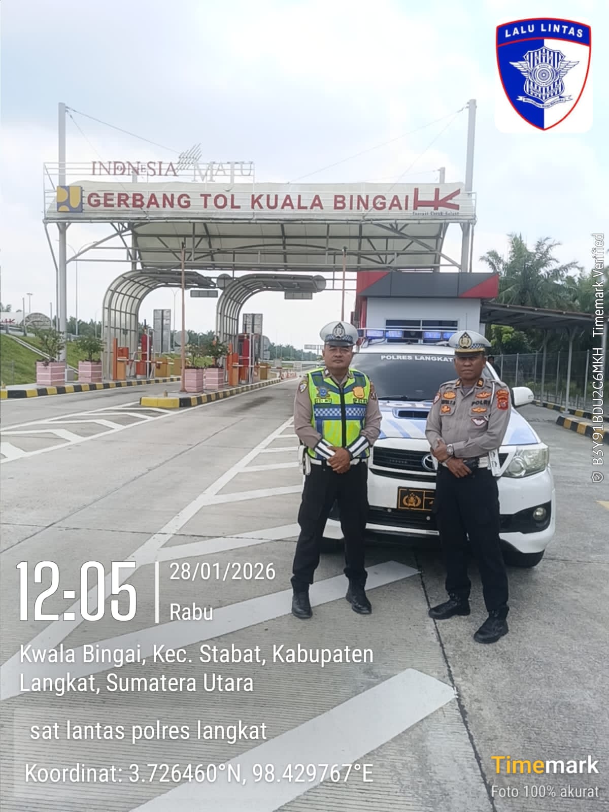 Polres Langkat Amankan Kunjungan Kerja Menteri Imigrasi dan Pemasyarakatan RI di Tanjung Pura