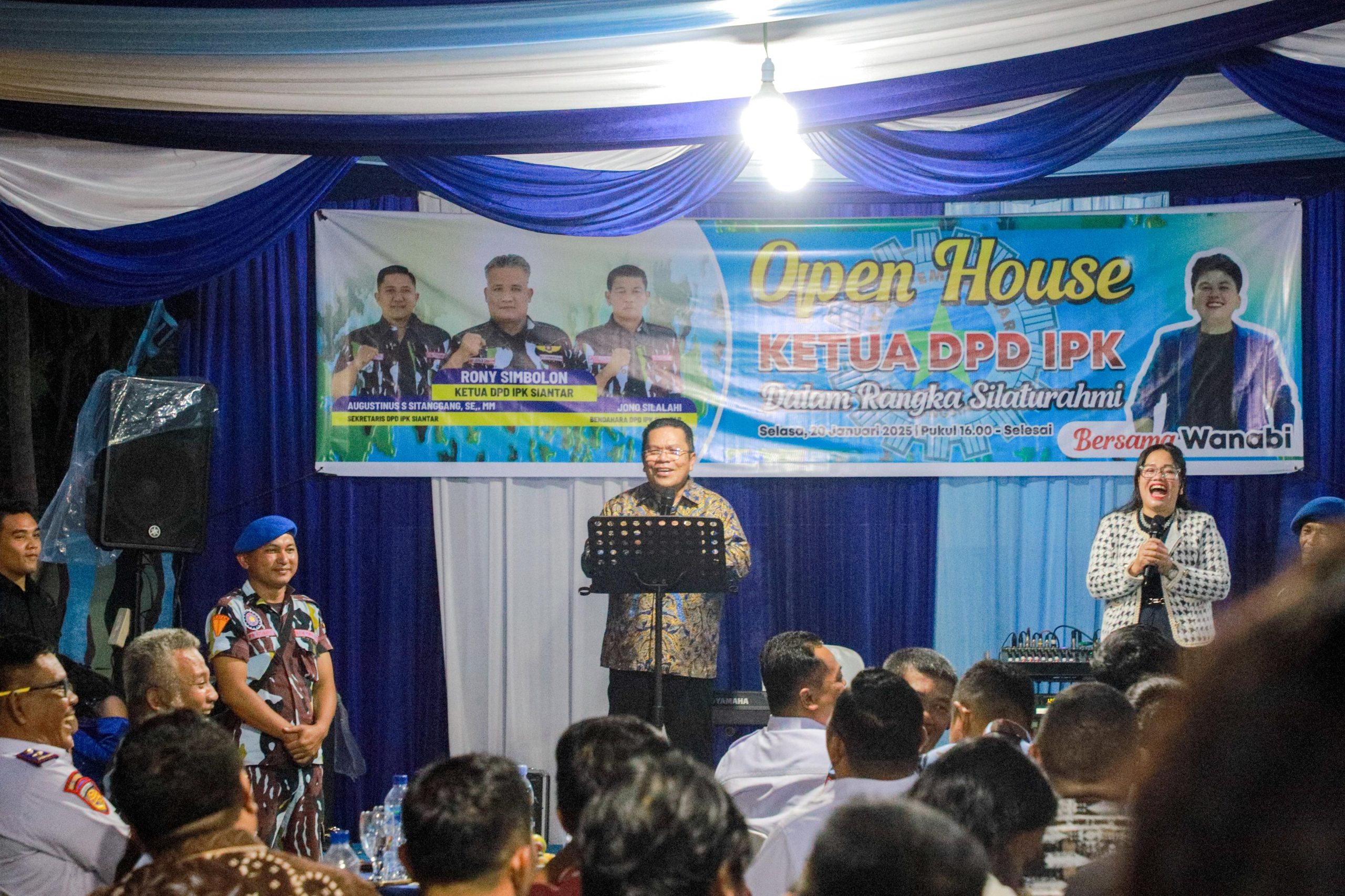 Wali Kota Didampingi Ketua TP PKK Pematangsiantar Hadiri Acara Open House DPD IPK Kota Pematangsiantar