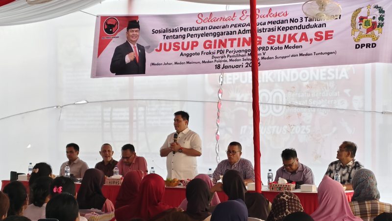 Sosperda Adminduk di Kuala Bekala, Jusup Ginting Ingatkan Warga Tertib Data Demi Kelancaran Bantuan Pemerintah