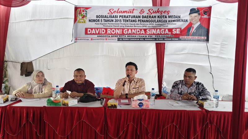 Sosialisasi Perda Kemiskinan, David Roni Tegaskan Sekolah Rakyat dan MBG Program Bantuan Pusat