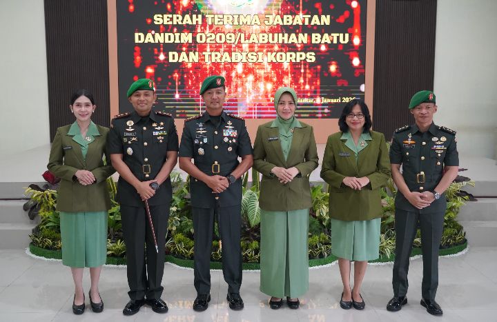 Estafet Tongkat Komando Kodim 0209/LB Resmi Beralih, Danrem 022/PT Pimpin Sertijab