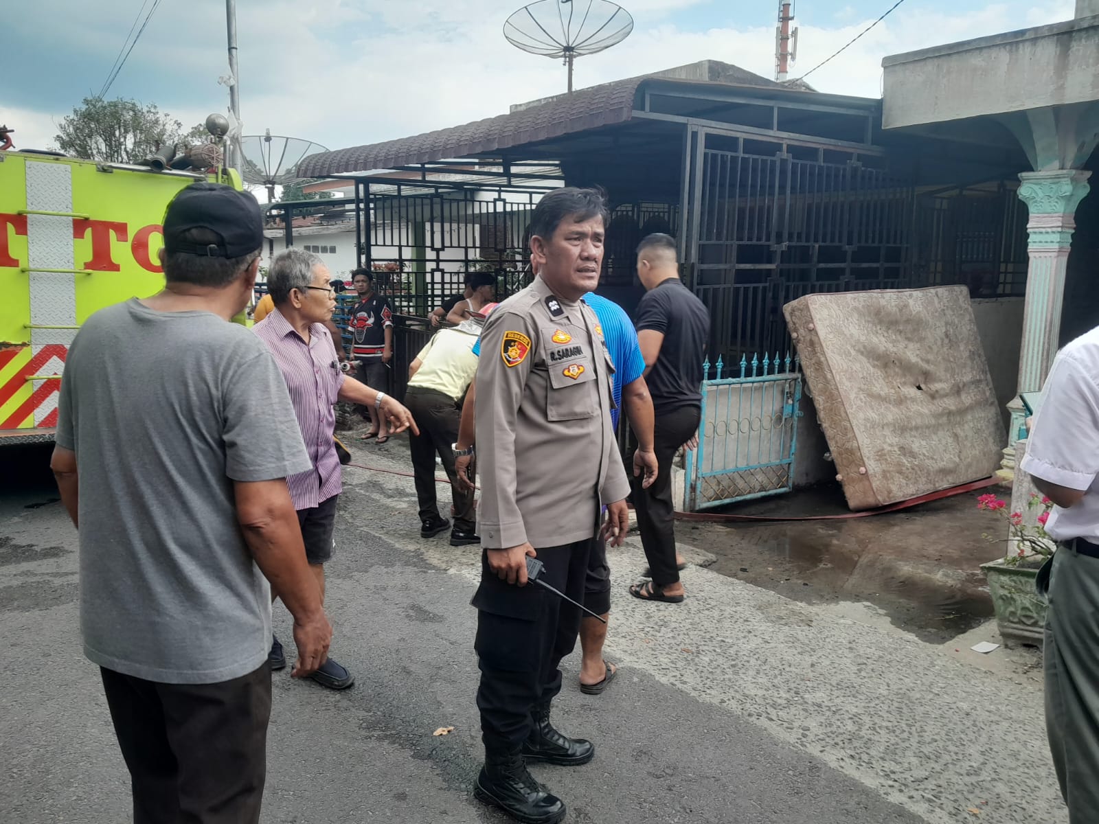 Polsek Siantar Timur Respon Cepat dan Cek TKP Atas Laporan Kebakaran