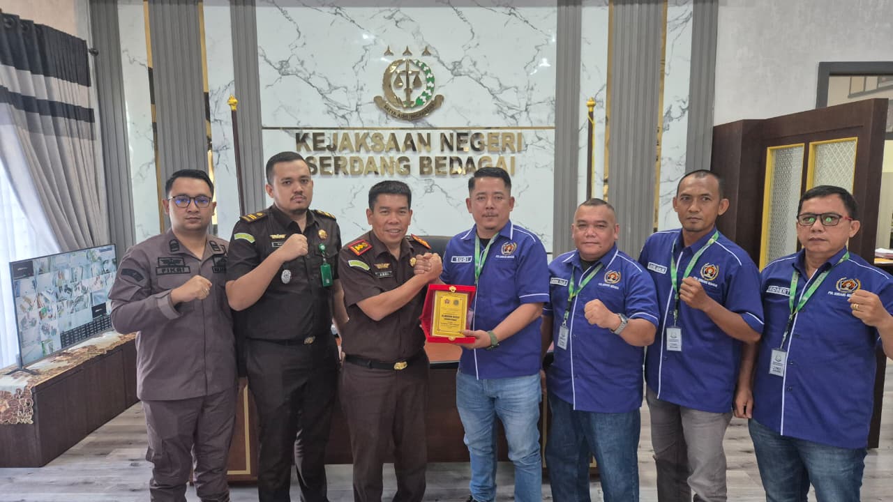 Sambut Kunjungan PWI, Kajari Sergai Harapkan Dukungan Publikasi Kinerja Kejaksaan