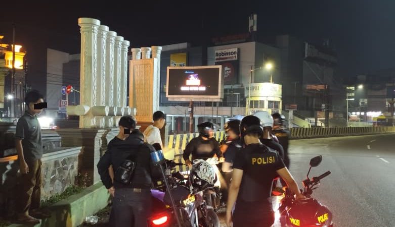 Gelar Patroli, Timsus Dayok Mirah Polres Pematangsiantar Amankan Dua Sepedamotor Knalpot Brong