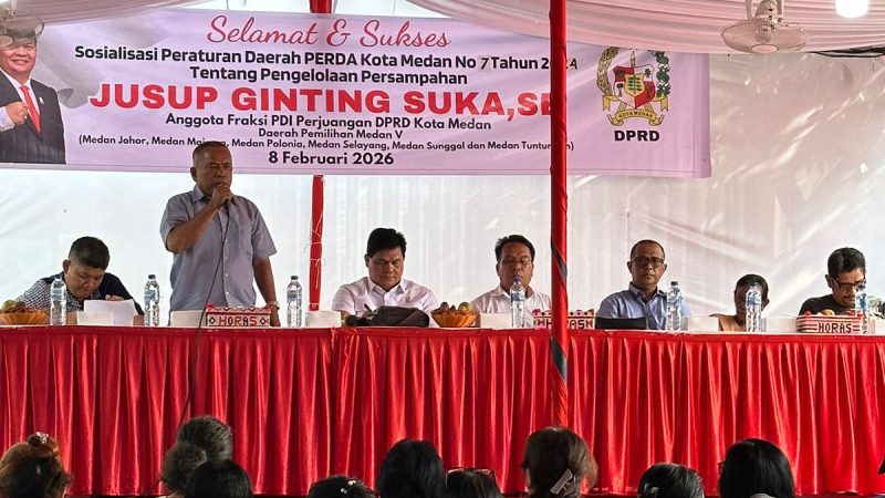 Sosialisasi Perda Persampahan, Jusup Ginting Ingatkan Saksi Denda dan Serap Aspirasi Warga