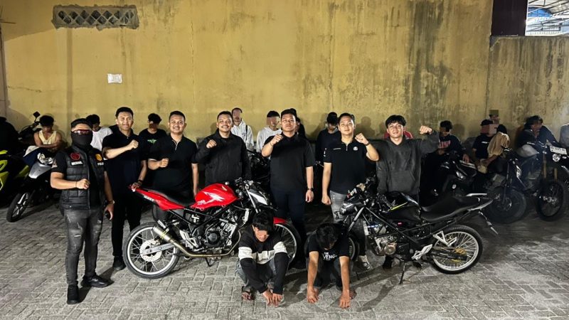 Laksanakan Patroli Hingga Subuh, Timsus Dayok Mirah Polres Pematangsiantar Berhasil Amankan 19 Sepedamotor Knalpot Brong