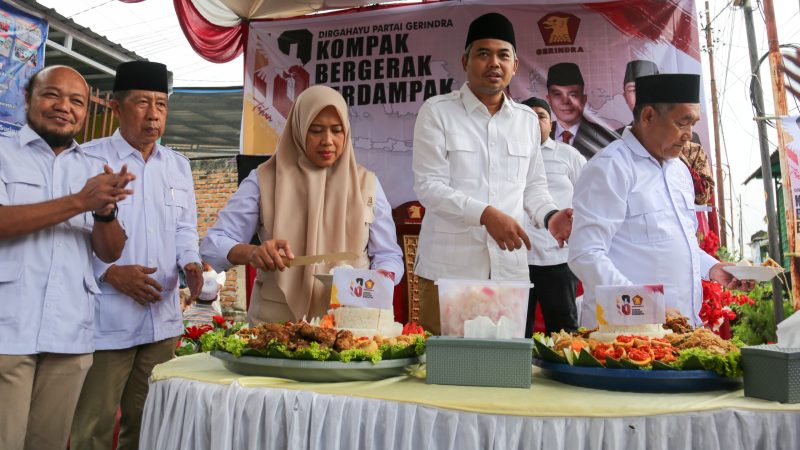 Mewakili Wali Kota Pematangsiantar, Wakil Wali Kota Hadiri Peringatan HUT ke-18 Partai Gerindra