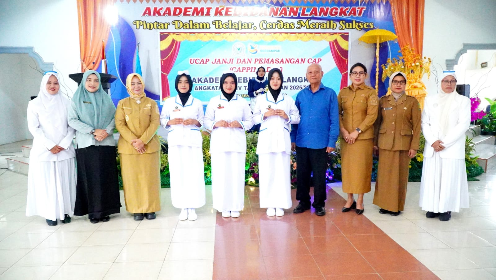 Wabup Tiorita Hadiri Capping Day Akbid Langkat Angkatan XXIV