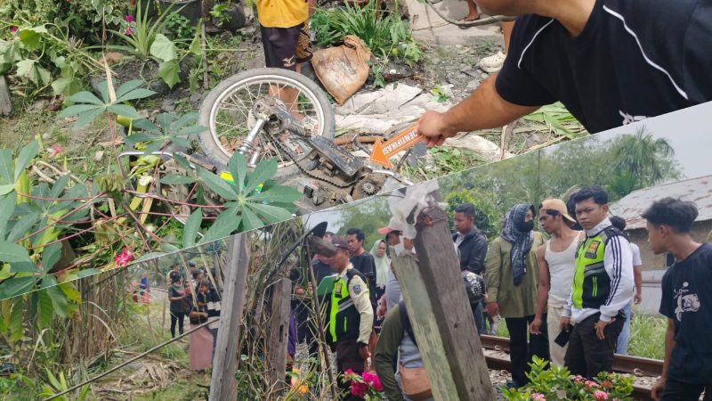 Terjadi Lagi, Pengendara Sepeda Motor di Sergai Meninggal Tertabrak Kereta Api