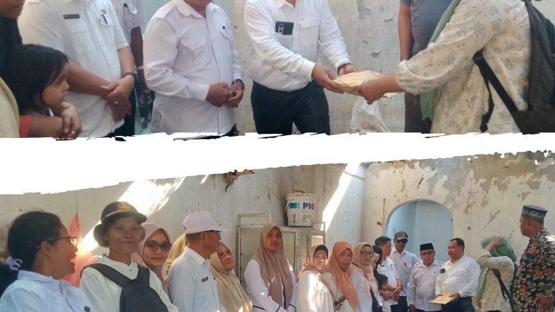 Rasa Kepedulian Sosial, Disdik Sergai Serahkan Donasi Kepada Korban Kebakaran Rumah