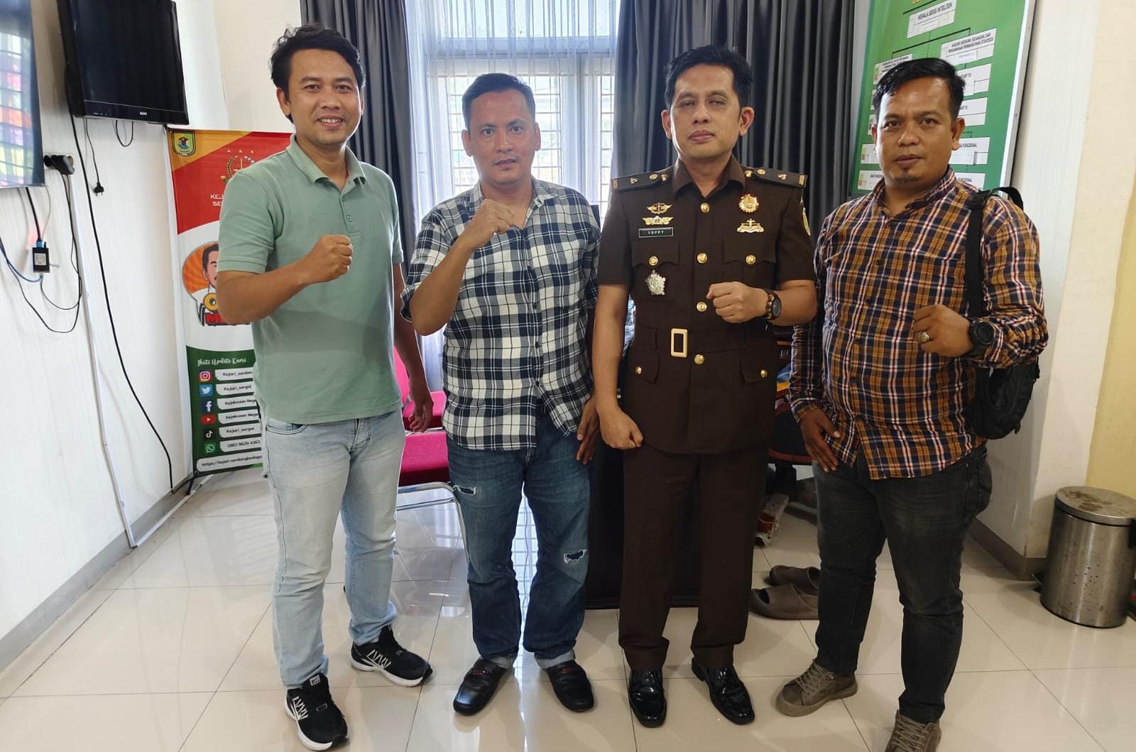 Jalin Sinergi dan Komunikasi, Kasi Intel Kejari Sergai Terima Kunjungan Forwaka