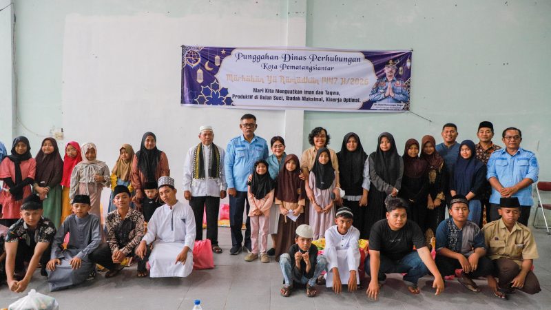Smbut Bulan Suci Ramadhan 1447 H/2026 M, Ketua TP PKK Ny Liswati Wesly Silalahi Hadiri Acara Punggahan di Dinas Perhubungan Pematangsiantar