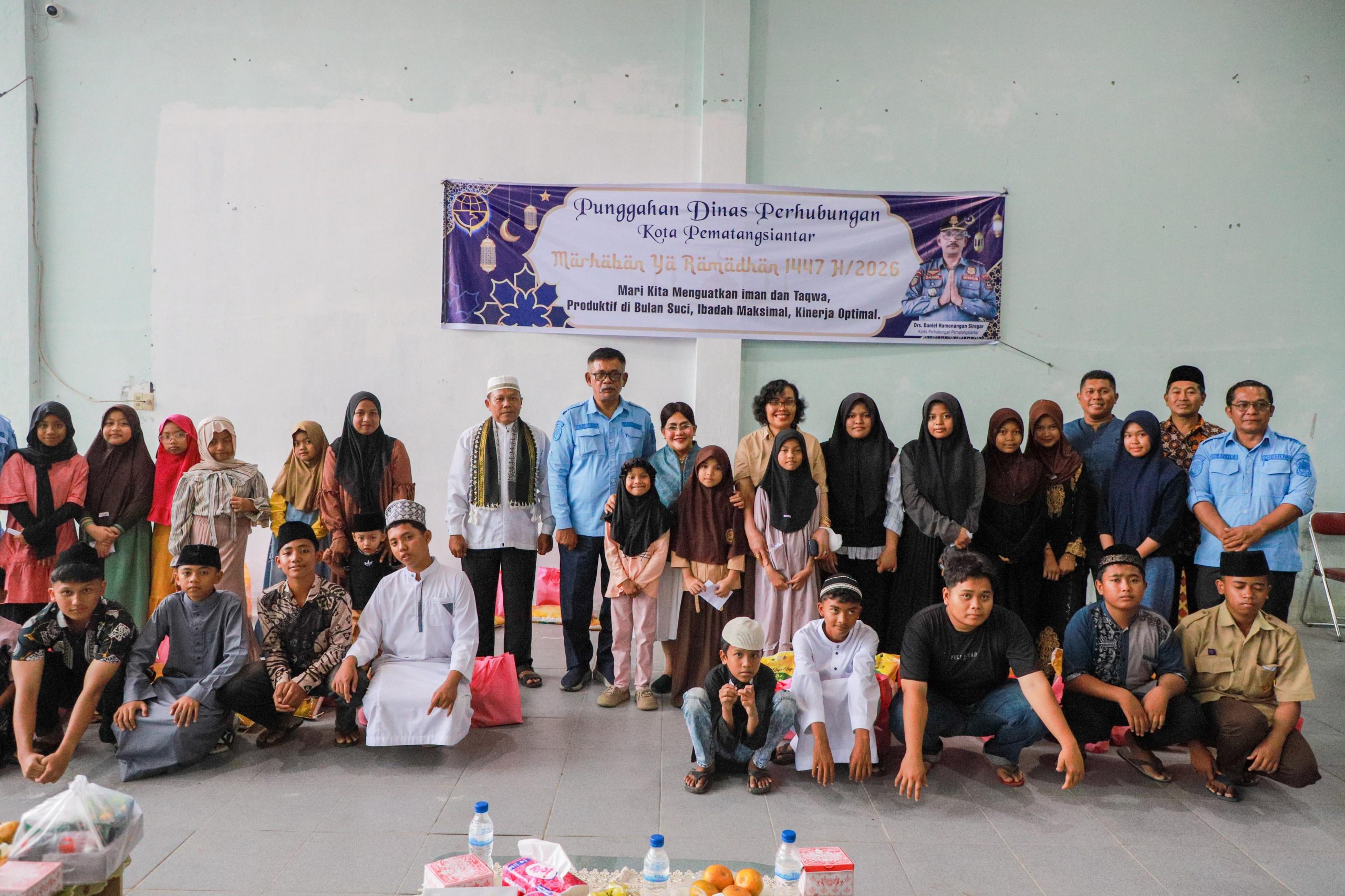Smbut Bulan Suci Ramadhan 1447 H/2026 M, Ketua TP PKK Ny Liswati Wesly Silalahi Hadiri Acara Punggahan di Dinas Perhubungan Pematangsiantar